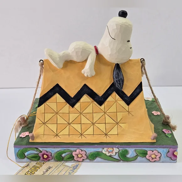 Jim Shore Peanuts Snoopy And Woodstock “Restful Campers” 6011952 - Picture 3 of 8